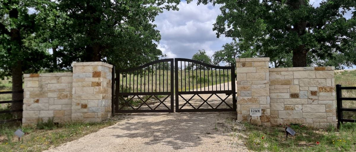Private entry gate off Highway 16