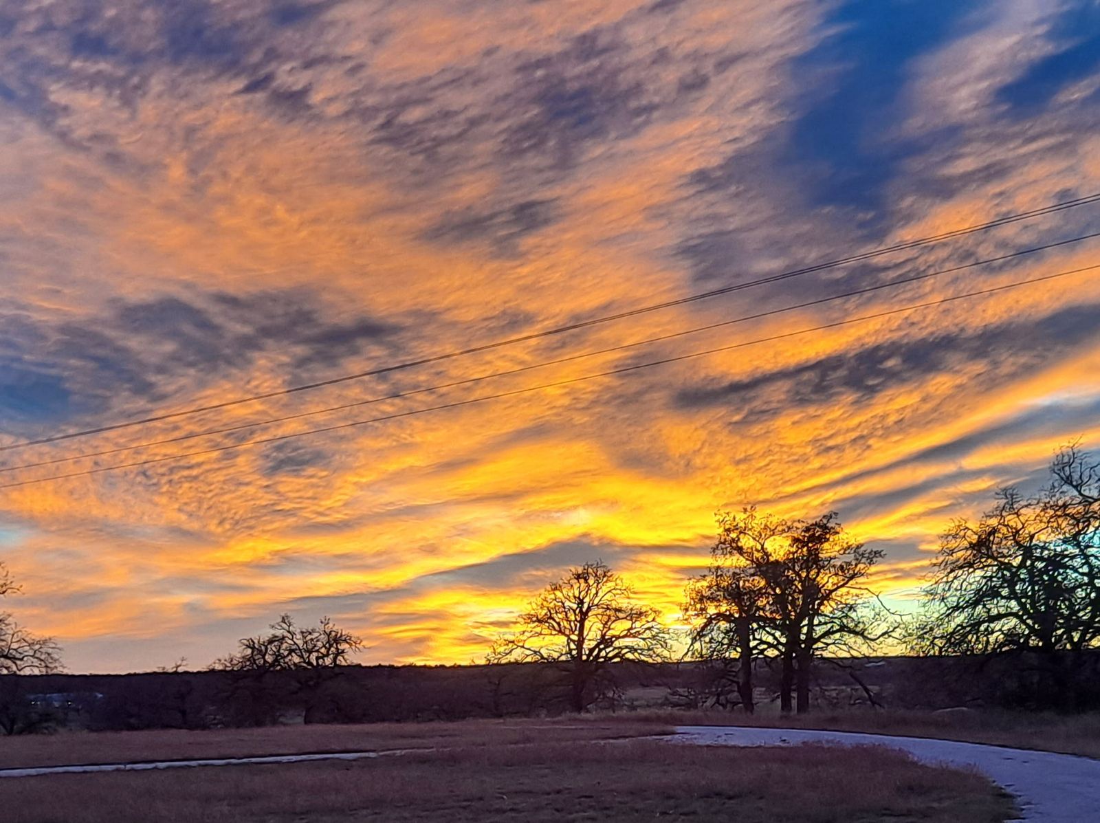 Sunset over the Porter Haus property